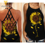 Doberman Mom Criss-Cross Open Back Camisole Tank Top XMDEY