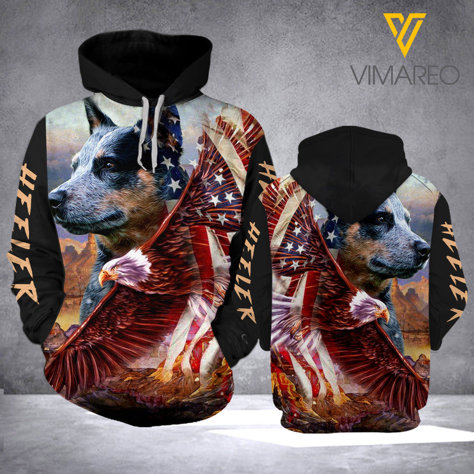 Heeler Dog Eagle Hoodie BHSGW