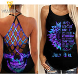 July Girl Criss-Cross Open Back Camisole Tank Top GHMFL