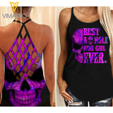 June Girl Criss-Cross Open Back Camisole Tank Top LSJERD