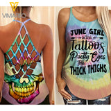 June Girl Criss-Cross Open Back Camisole Tank Top NXXKD