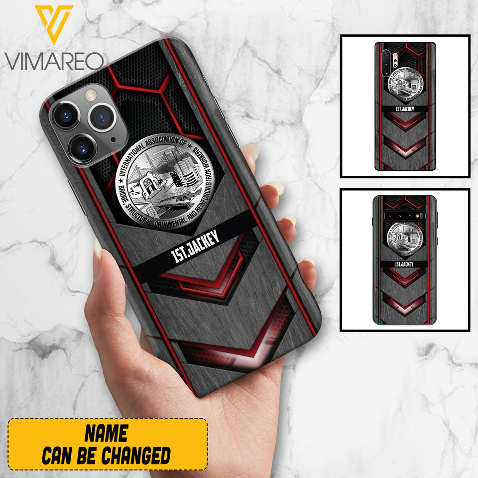 Customized Ironworker Phone Case Printed 4422HQ
