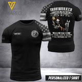 Customized Ironworker Soldier 3D Printed Combat Shirt EZHQ080621