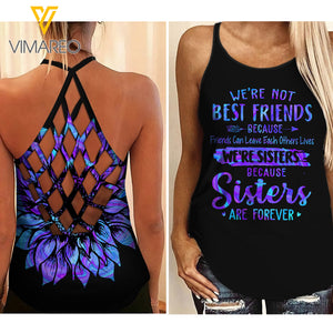 KHMD SISTER Criss-Cross Tank Top  1606