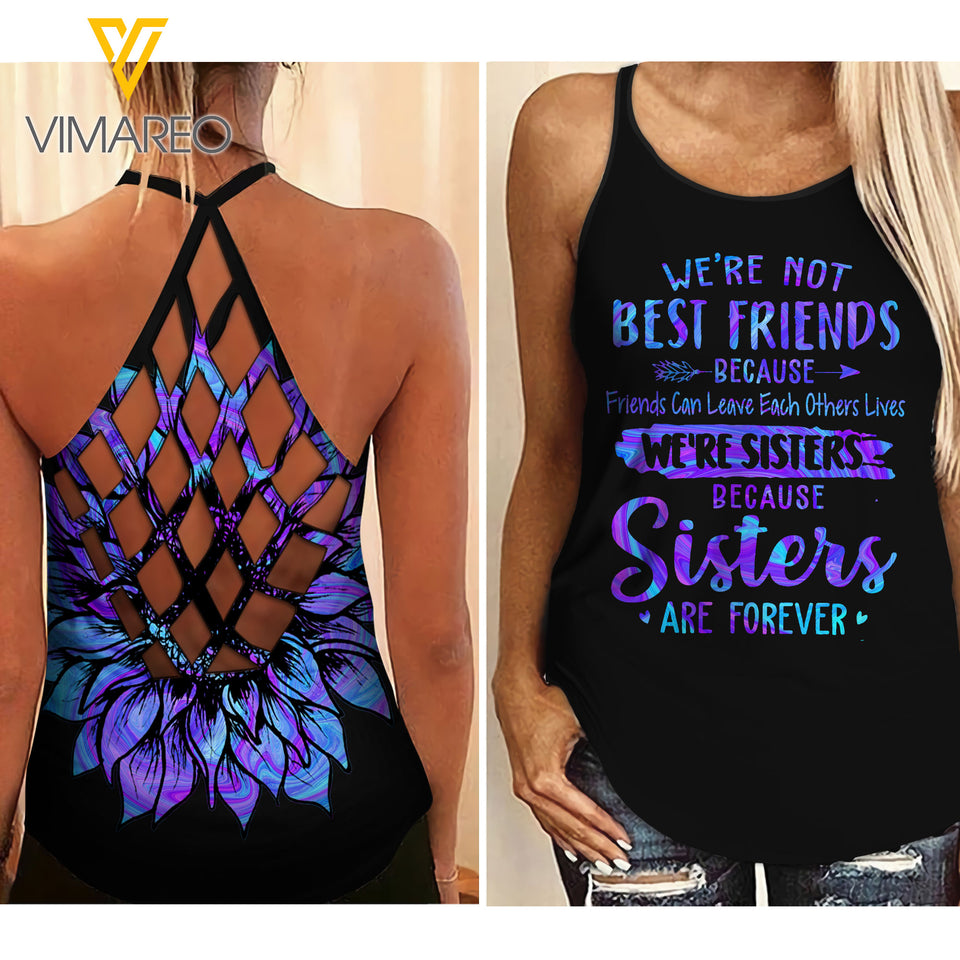 KHMD SISTER Criss-Cross Tank Top  1606