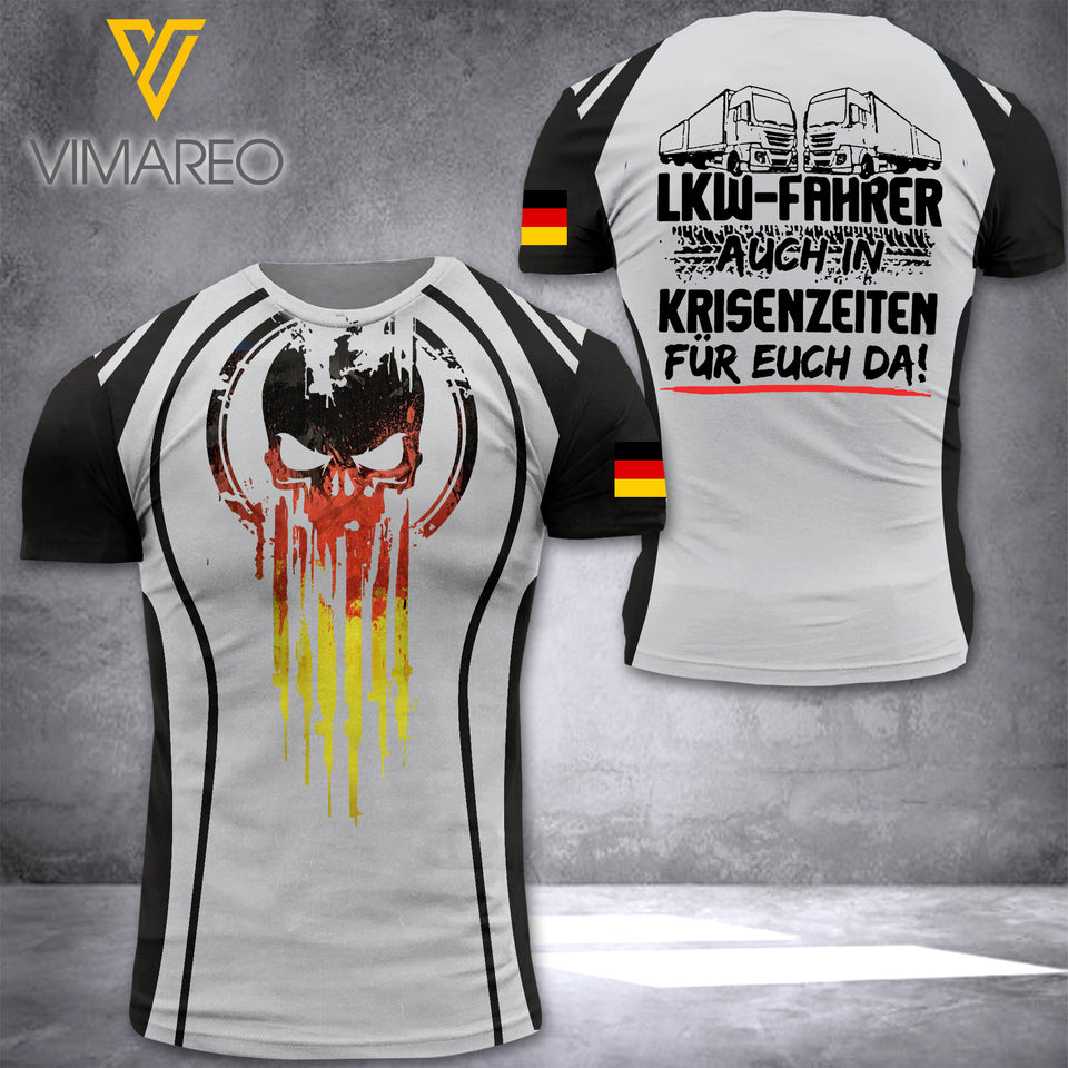 German Lkw Fahrer TSHIRT 3D PRINTED AUG-NL31