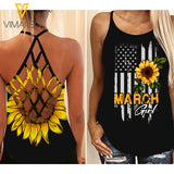 March Girl Criss-Cross Open Back Camisole Tank Top Legging CMER2