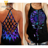May Girl Criss-Cross Open Back Camisole Tank Top AKDJEW