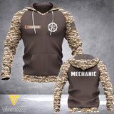 Personalized Mechanic 3D printed hoodie SIEWQ