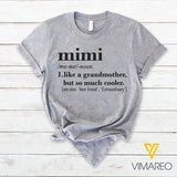 Customized Grandma nickname 3D Printed Shirt MiMi