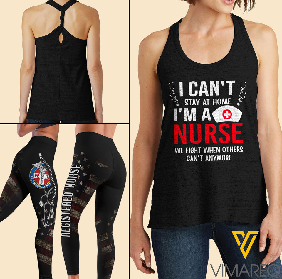 NURSE COSMIC TWIST BACK TANK/LEGGING