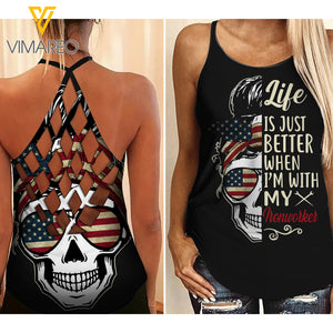 IRONWORKER CRISS-CROSS TANK TOP