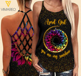 VMVH April Girl Criss-Cross Open Back Camisole Tank Top 1103 HVQ