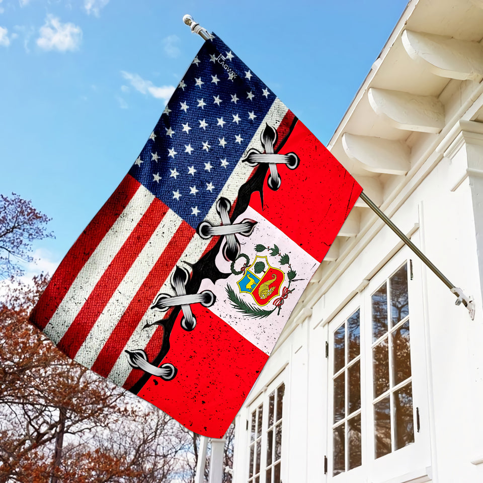 PHN Flag Of The USA And Peru Parts APR-MQ22