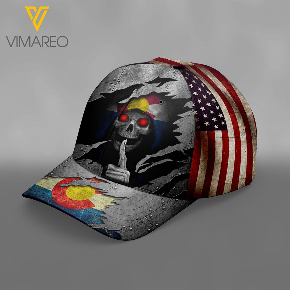 Colorado Peaked cap 3D TL093 SKULL
