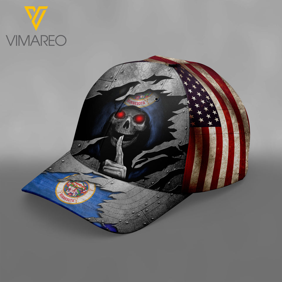Minnesota Peaked cap 3D TL093 SKULL