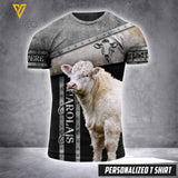 CHAROLAIS CUSTOMIZE T SHIRT 3D PRINTED TMT 125