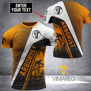 mtp arborist CUSTOMIZE T SHIRT 3D PRINTED 0103