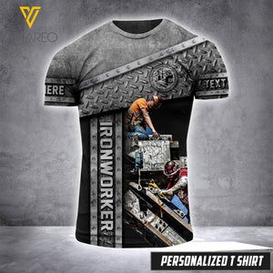 ironworker CUSTOMIZE T SHIRT 3D PRINTED TMT 125