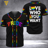 PRIDE LGBT LOVE WHO YOU WANT SHIRT 3D PRINTED TMTL