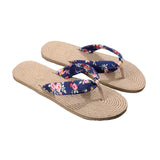 Women Shoes Summer Floral Flip Flops Beach Sandals Thongs Slippers
