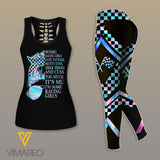 Racing Girl Criss-Cross Open Back Camisole Tank Top Legging MRGCL1