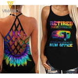 Retired Campfire Criss-Cross Open Back Camisole Tank Top QBVGE