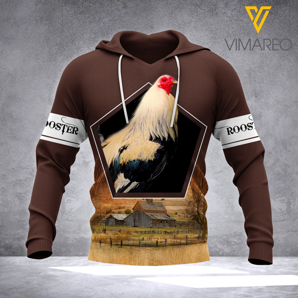 Rooster Ranch Brown Hoodie HSEGH