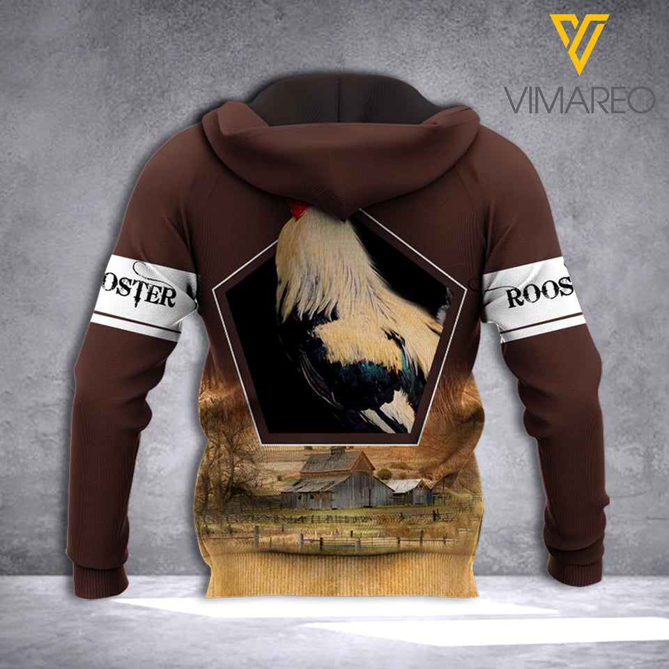 Rooster Ranch Brown Hoodie HSEGH