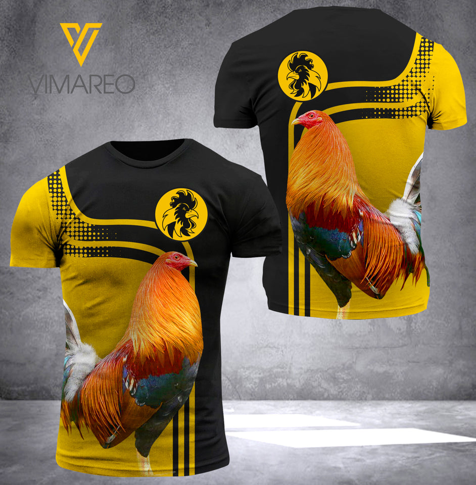 Rooster Yellow Black Hoodie HSEGH