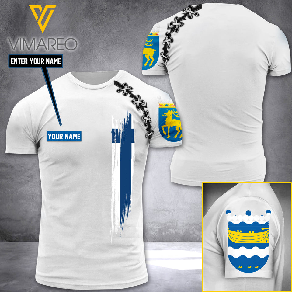 PERSONALIZED Åland Islands TSHIRT 3D PRINTED JUL-NL28
