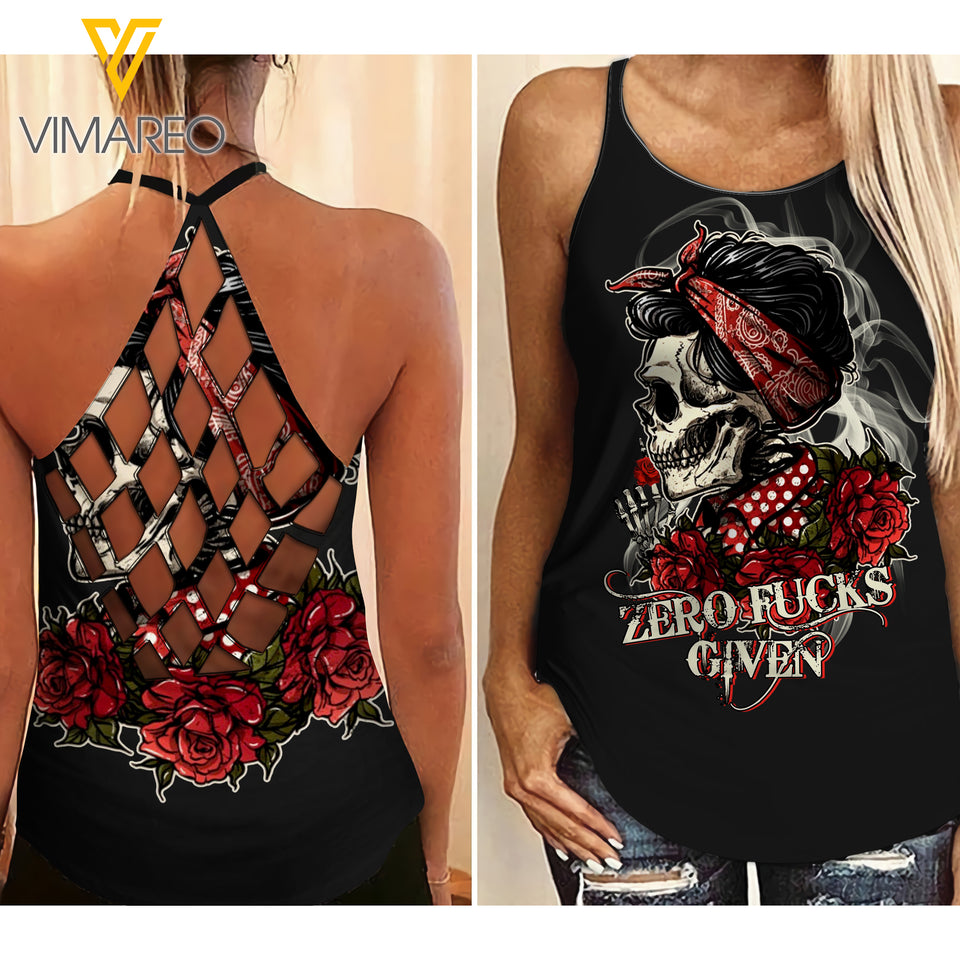 Zero Given Criss-Cross Open Back Camisole Tank Top ZFGWA3