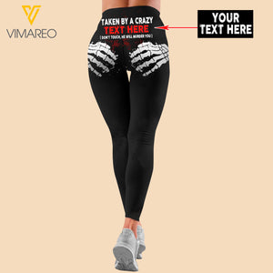Taken by a ... Customized Criss-Cross Open Back Camisole Tank Top Legging