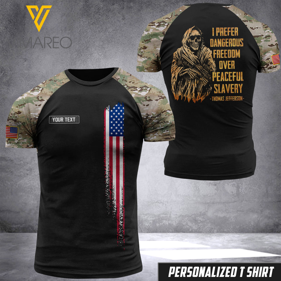Customized USA Flag 3D PRINTED TSHIRT 1504NGBVQ