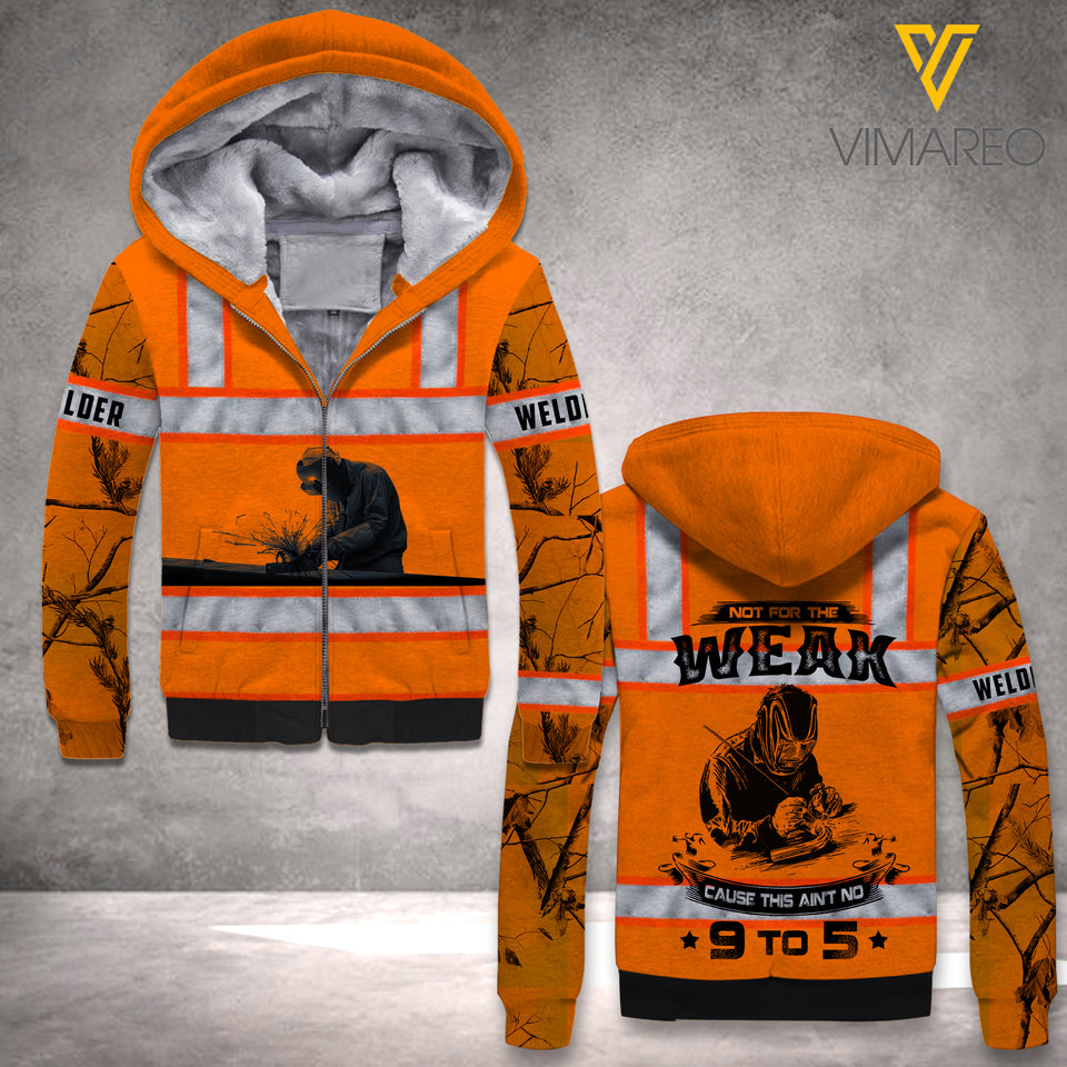 PERSONALIZED WELDER FLEECE HOODIE 3D PRINTED LC